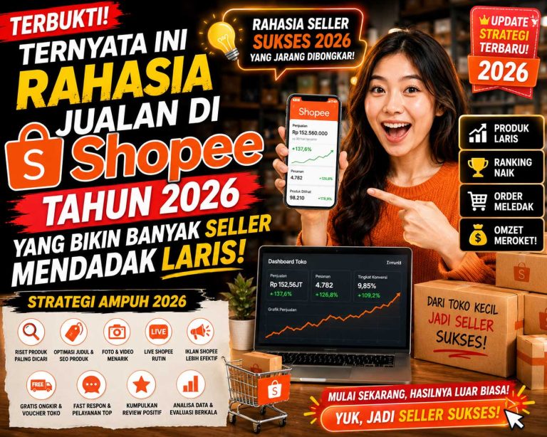 Ternyata Ini Rahasia Jualan di Shopee Tahun 2026 yang Bikin Banyak Seller Mendadak Laris!