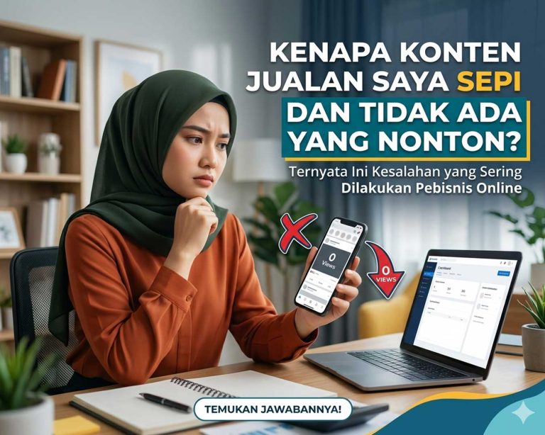 Kenapa Konten Jualan Saya Sepi dan Tidak Ada yang Nonton? Ternyata Ini Kesalahan yang Sering Dilakukan Pebisnis Online